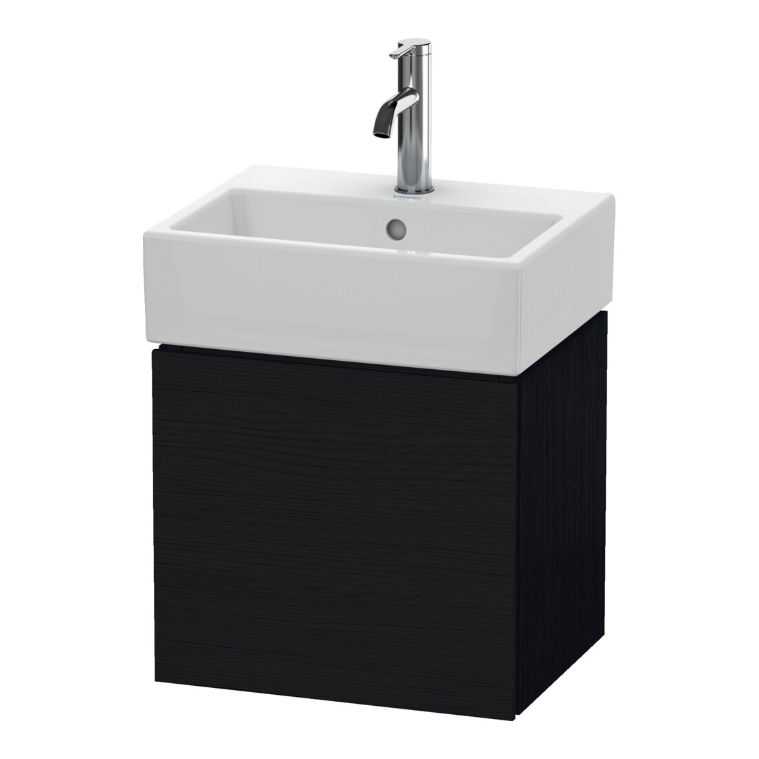 Duravit Waschtischunterschrank L-Cube 43,4x34,1x40cm, wandhängend, T li, Ei schwarz
