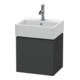 Duravit Waschtischunterschrank L-Cube 43,4x34,1x40cm, wandhängend, Tür li, graph ma-1