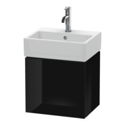 Duravit Waschtischunterschrank L-Cube 43,4x34,1x40cm, wandhängend, Tür li, sw hgl-1