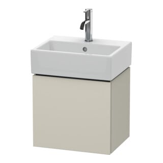 Duravit Waschtischunterschrank L-Cube 43,4x34,1x40cm, wandhängend, Tür li, Tau matt