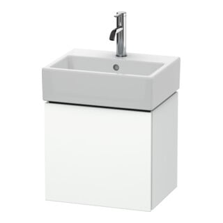 Duravit Waschtischunterschrank L-Cube 43,4x34,1x40cm, wandhängend, Tür li, weiß matt