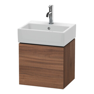 Duravit Waschtischunterschrank L-Cube 43,4x34,1x40cm, wandhängend, Tür re, Nussb Nat