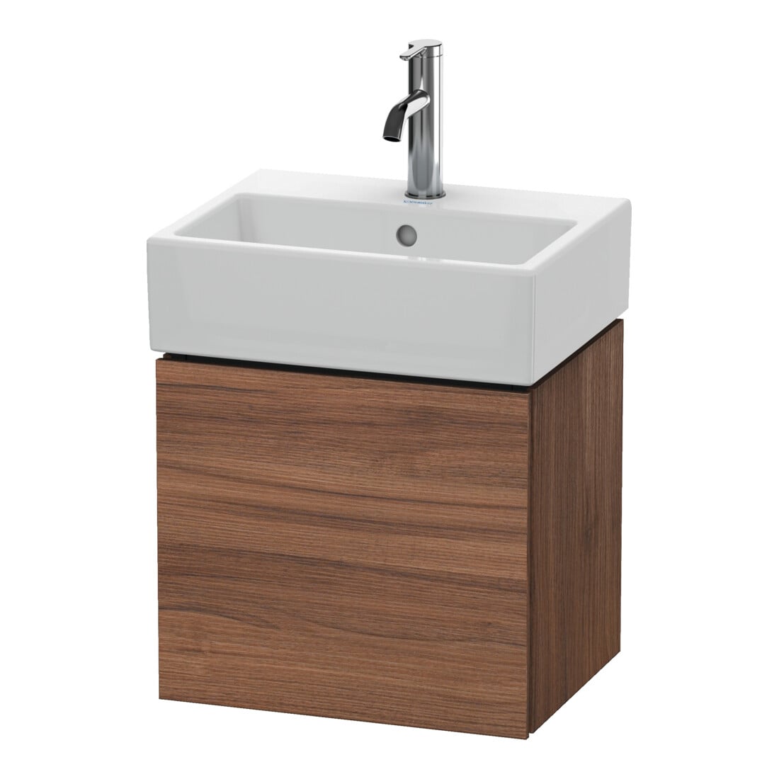 Duravit Waschtischunterschrank L-Cube 43,4x34,1x40cm, wandhängend, Tür re, Nussb Nat