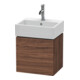 Duravit Waschtischunterschrank L-Cube 43,4x34,1x40cm, wd, Tür li, Nussb dkl.-1