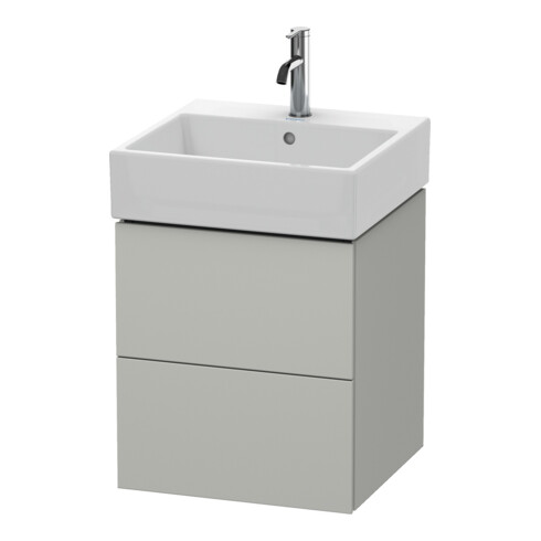 Duravit Waschtischunterschrank L-Cube 48,4x45,9cm, betongr ma, 2 Schub., wandhängend