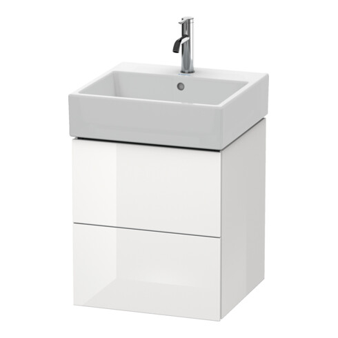 Duravit Waschtischunterschrank L-Cube 48,4x45,9cm, E d geb., 2 Schub., wandhängend