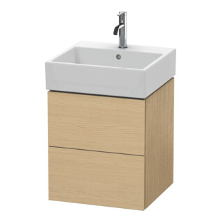 Duravit Waschtischunterschrank L-Cube 48,4x45,9cm, Ei Nat, 2 Schubk., wandhängend