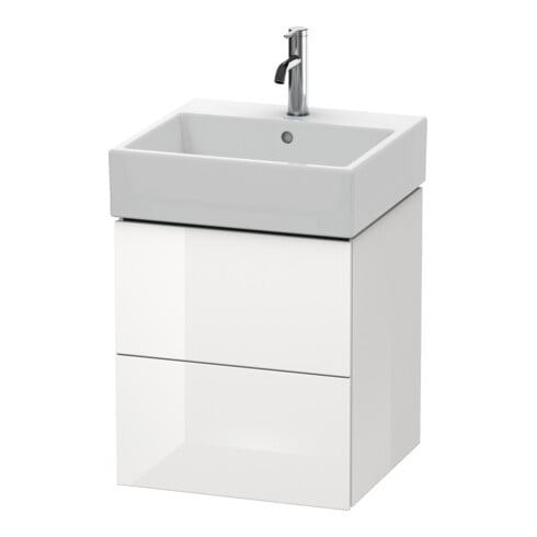 Duravit Waschtischunterschrank L-Cube 48,4x45,9cm, Ei Nat, 2 Schubk., wandhängend