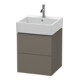 Duravit Waschtischunterschrank L-Cube 48,4x45,9cm, f G s-matt, 2 Schub., wandhängend-1
