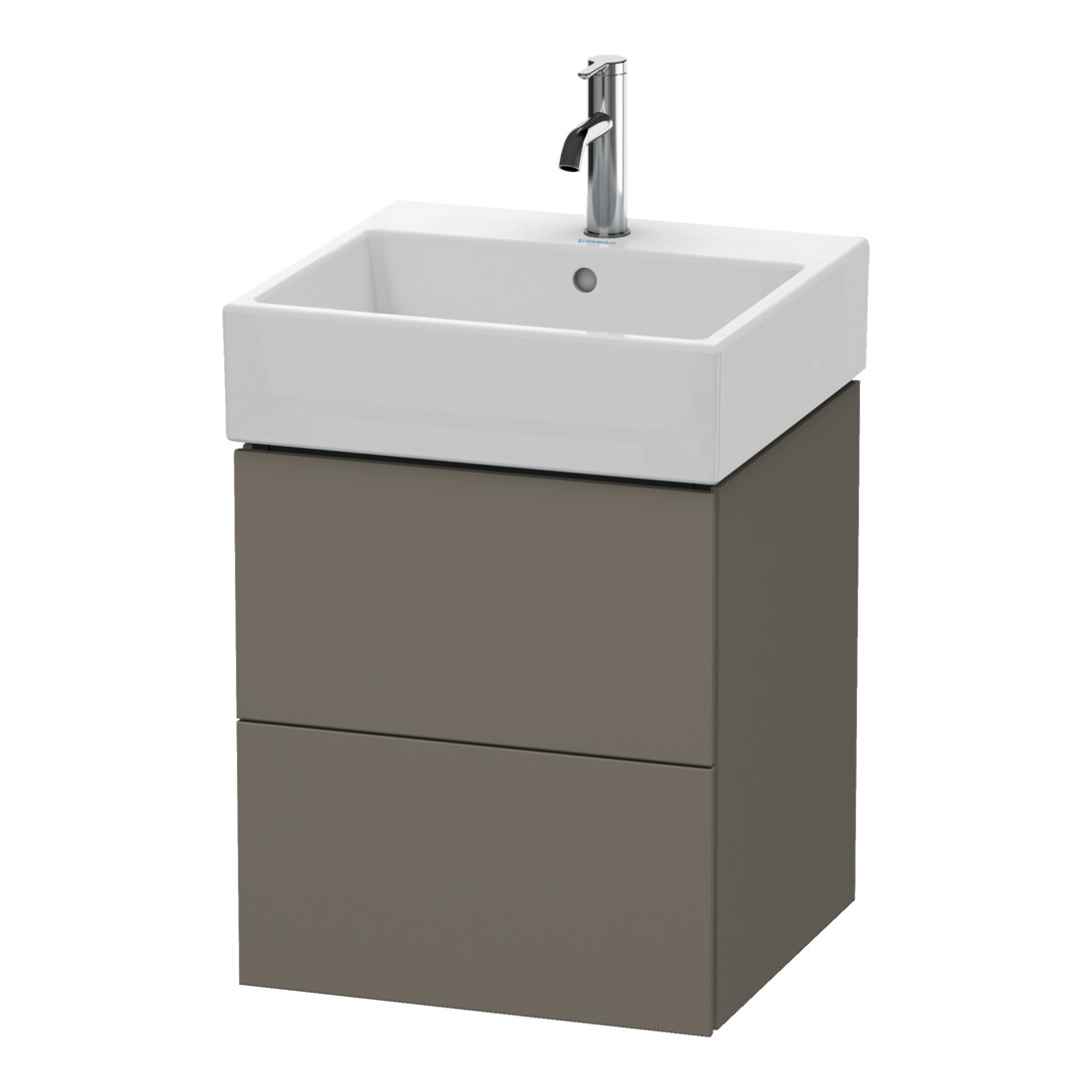 Duravit Waschtischunterschrank L-Cube 48,4x45,9cm, f G s-matt, 2 Schub., wandhängend
