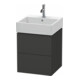 Duravit Waschtischunterschrank L-Cube 48,4x45,9cm, graph matt, 2 Schub., wandhängend-1