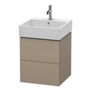 Duravit Waschtischunterschrank L-Cube 48,4x45,9cm, lei, 2 Schub., wandhängend
