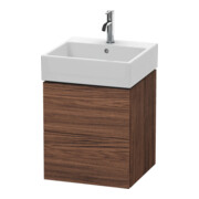Duravit Waschtischunterschrank L-Cube 48,4x45,9cm, Nussb dkl., 2 Schub., wandhängend-1