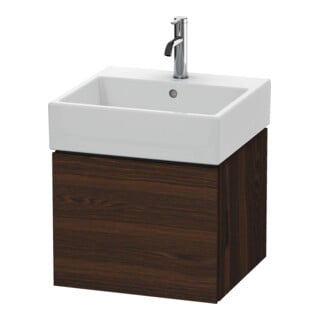 Duravit Waschtischunterschrank L-Cube 48,4x45,9cm, Nussb geb., 1 Ausz., wandhängend