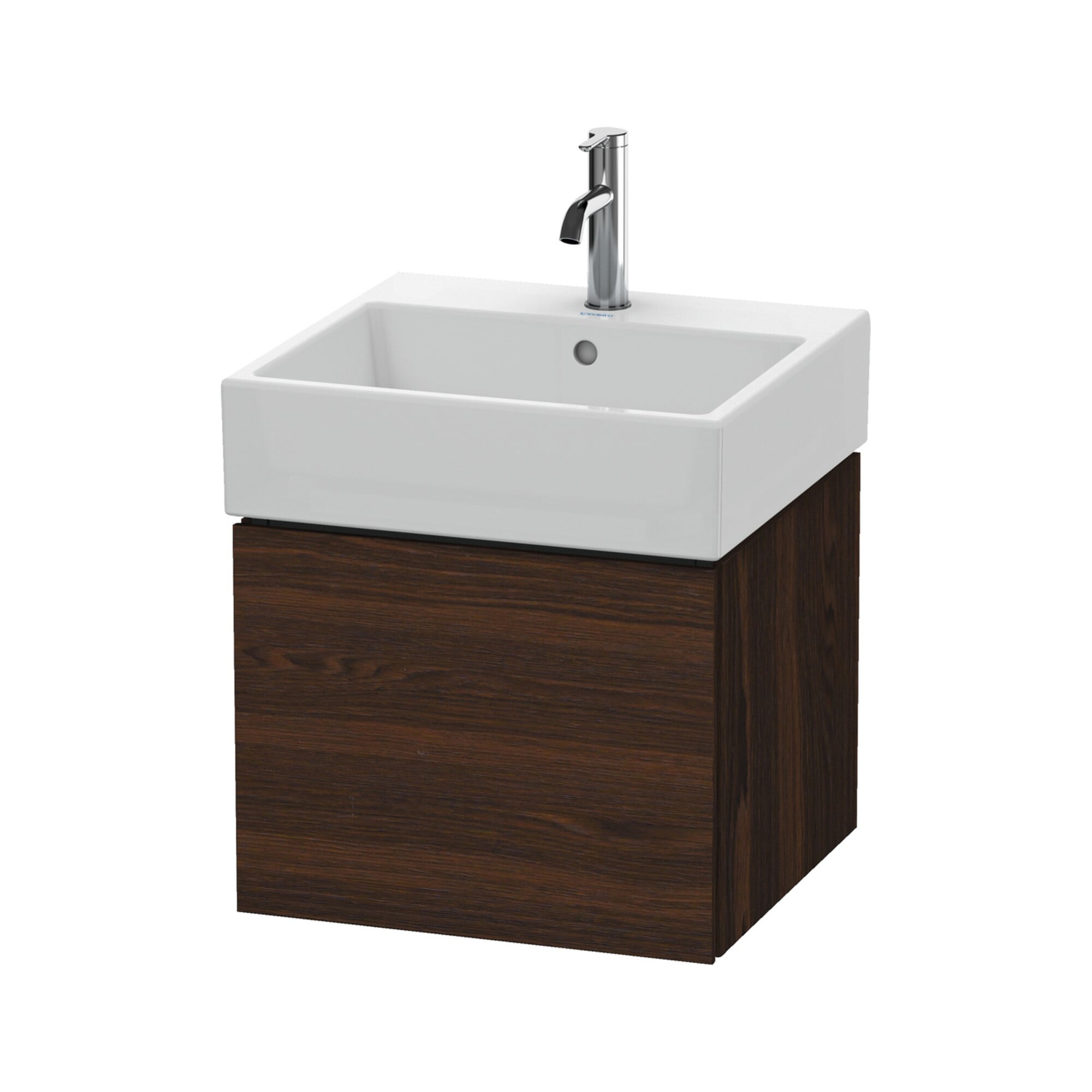 Duravit Waschtischunterschrank L-Cube 48,4x45,9cm, Nussb geb., 1 Ausz., wandhängend