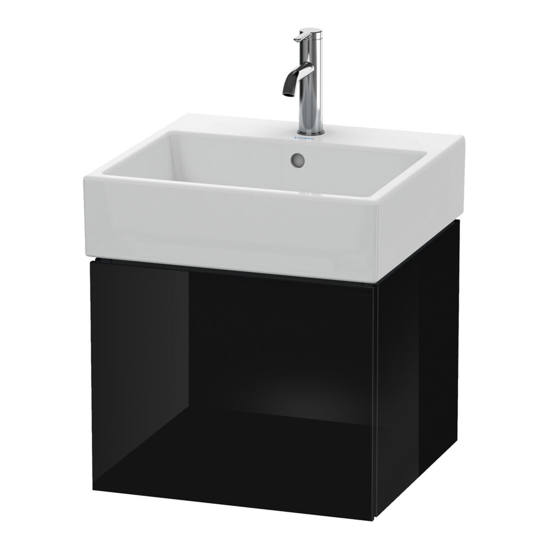 Duravit Waschtischunterschrank L-Cube 48,4x45,9cm, sw hgl, 1 Ausz., wandhängend