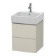 Duravit Waschtischunterschrank L-Cube 48,4x45,9cm, Tau matt, 2 Schub., wandhängend-1