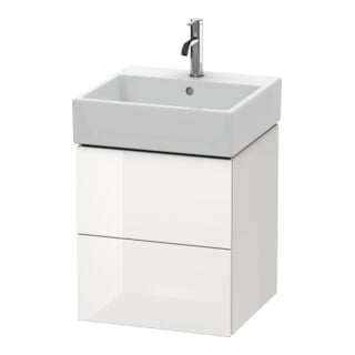 Duravit Waschtischunterschrank L-Cube 48,4x45,9cm, we. hgl, 2 Schub., wandhängend