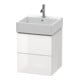 Duravit Waschtischunterschrank L-Cube 48,4x45,9cm, we. hgl, 2 Schub., wandhängend