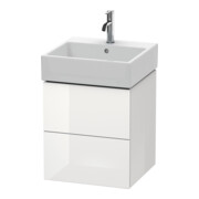 Duravit Waschtischunterschrank L-Cube 48,4x45,9cm, we. hgl, 2 Schub., wandhängend