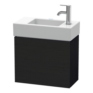Duravit Waschtischunterschrank L-Cube 48x24x40cm, wandhängend, T li, Eiche schwarz