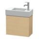 Duravit Waschtischunterschrank L-Cube 48x24x40cm, wandhängend, T links, Eiche natur-1