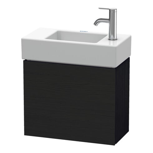Duravit Waschtischunterschrank L-Cube 48x24x40cm, wandhängend, T re, Eiche schwarz