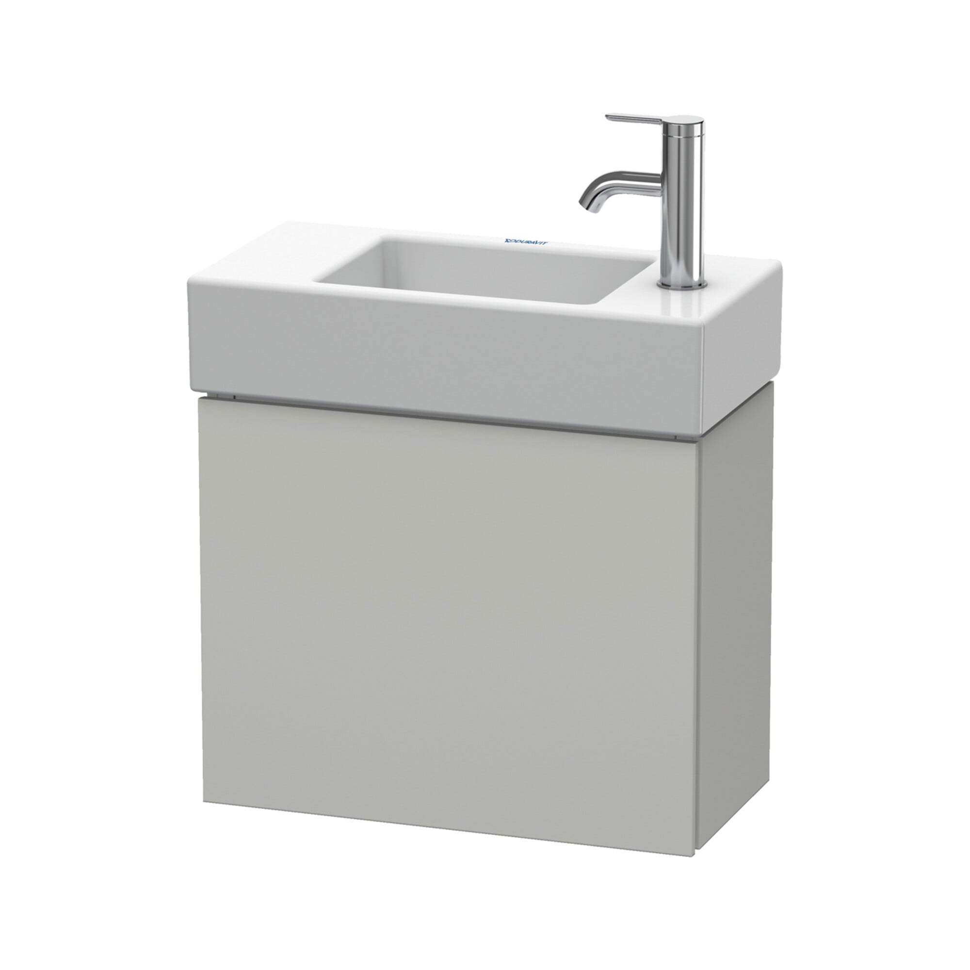 Duravit Waschtischunterschrank L-Cube 48x24x40cm, wandhängend, Tür li, betongr matt