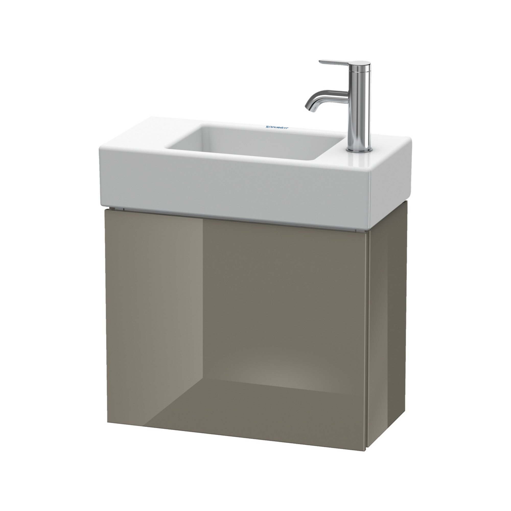 Duravit Waschtischunterschrank L-Cube 48x24x40cm, wandhängend, Tür li, flan. Gr hgl