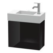 Duravit Waschtischunterschrank L-Cube 48x24x40cm, wandhängend, Tür li, sw Hochglanz-1