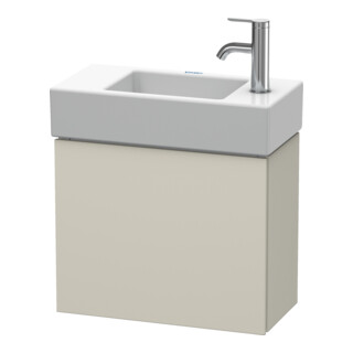 Duravit Waschtischunterschrank L-Cube 48x24x40cm, wandhängend, Tür li, Tau supermatt