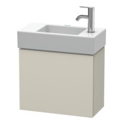 Duravit Waschtischunterschrank L-Cube 48x24x40cm, wandhängend, Tür li, Tau supermatt