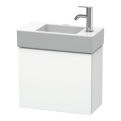 Duravit Waschtischunterschrank L-Cube 48x24x40cm, wandhängend, Tür li, we. supermatt