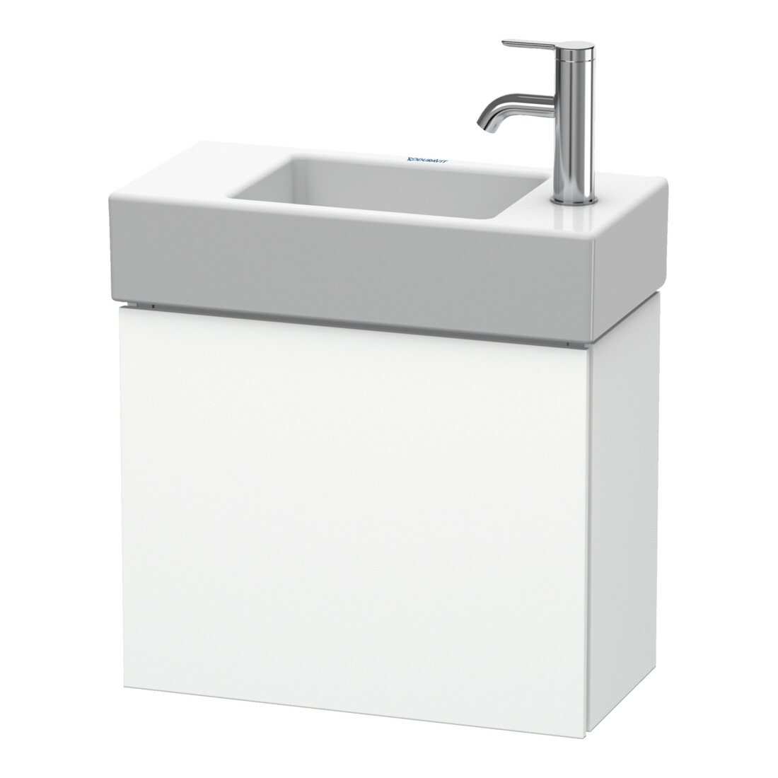 Duravit Waschtischunterschrank L-Cube 48x24x40cm, wandhängend, Tür li, we. supermatt