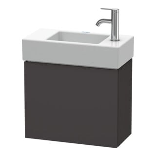 Duravit Waschtischunterschrank L-Cube 48x24x40cm, wandhängend, Tür re, graph matt