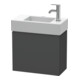 Duravit Waschtischunterschrank L-Cube 48x24x40cm, wandhängend, Tür re, graphit matt