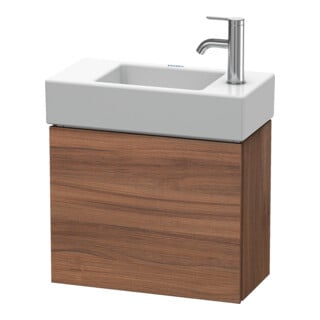 Duravit Waschtischunterschrank L-Cube 48x24x40cm, wandhängend, Tür re, Nussb natur