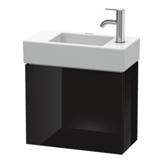 Duravit Waschtischunterschrank L-Cube 48x24x40cm, wandhängend, Tür re, sw Hochglanz