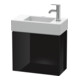 Duravit Waschtischunterschrank L-Cube 48x24x40cm, wandhängend, Tür re, sw Hochglanz-1