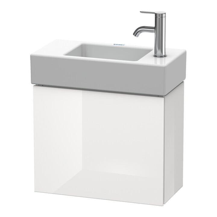 Duravit Waschtischunterschrank L-Cube 48x24x40cm, wandhängend, Tür re, Tau supermatt