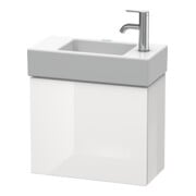 Duravit Waschtischunterschrank L-Cube 48x24x40cm, wandhängend, Tür re, we. Hochglanz