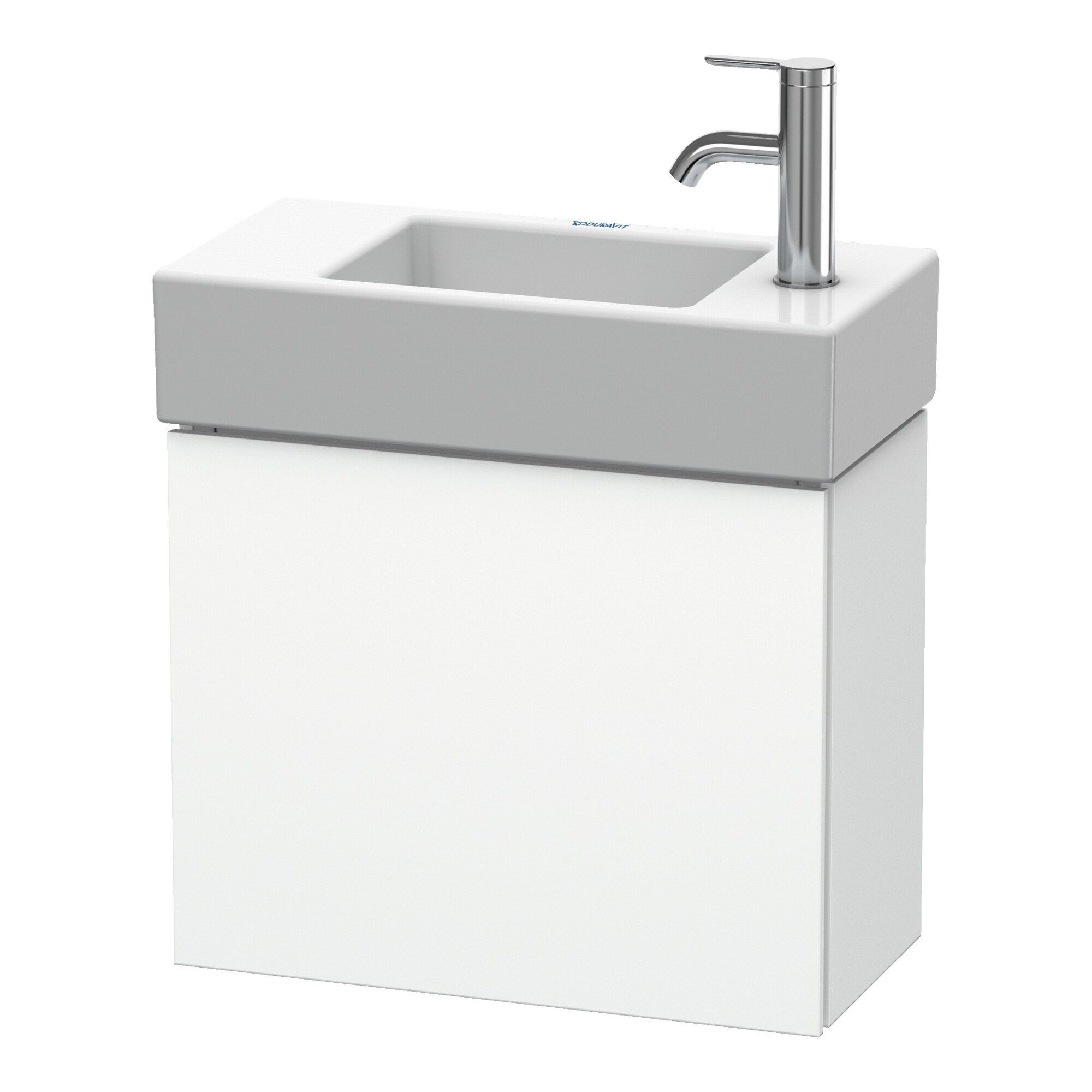 Duravit Waschtischunterschrank L-Cube 48x24x40cm, wandhängend, Tür re, we. supermatt