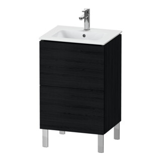 Duravit Waschtischunterschrank L-Cube 52x42,1x70,4cm, 2 Ausz., steh., Ei sw