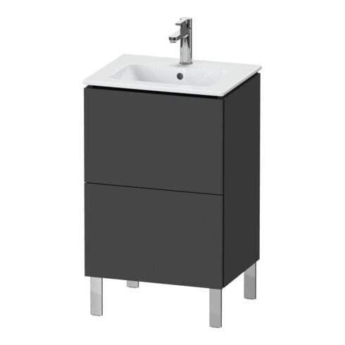 Duravit Waschtischunterschrank L-Cube 52x42,1x70,4cm, 2 Ausz., steh., graph ma