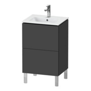 Duravit Waschtischunterschrank L-Cube 52x42,1x70,4cm, 2 Ausz., steh., graph ma
