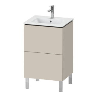 Duravit Waschtischunterschrank L-Cube 52x42,1x70,4cm, 2 Ausz., steh., Tau matt