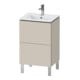 Duravit Waschtischunterschrank L-Cube 52x42,1x70,4cm, 2 Ausz., steh., Tau matt-1