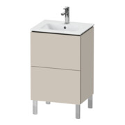 Duravit Waschtischunterschrank L-Cube 52x42,1x70,4cm, 2 Ausz., steh., Tau matt