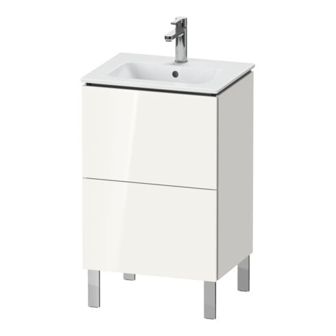 Duravit Waschtischunterschrank L-Cube 52x42,1x70,4cm, 2 Ausz., steh., we hgl
