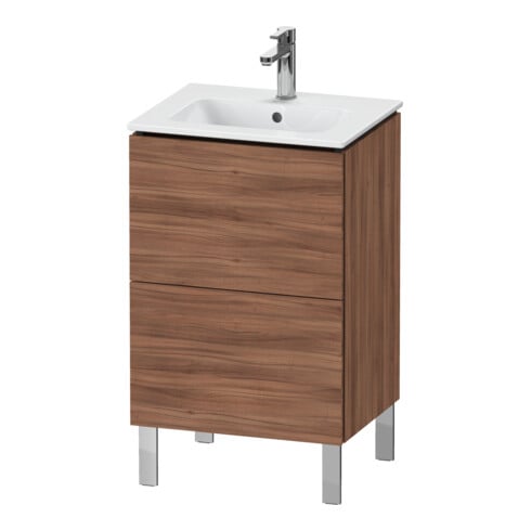 Duravit Waschtischunterschrank L-Cube 52x42,1x70,4cm, 2 AZ, steh., Nussb Nat
